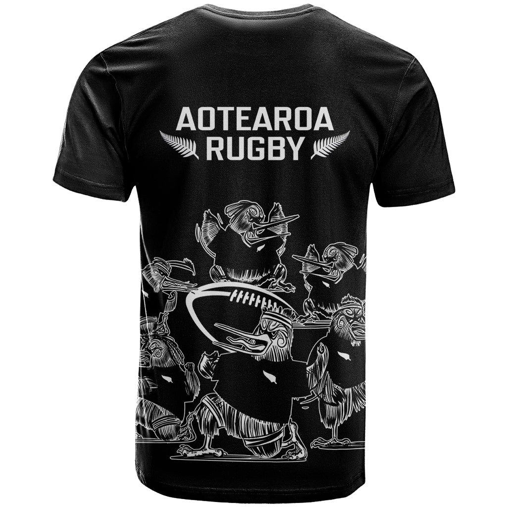 New Zealand Silver Fern Rugby T-Shirt Haka Aotearoa Kiwi Dance Graphic Tee
