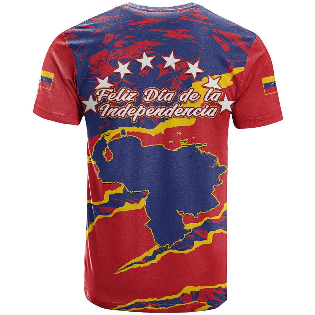Venezuela Independence Day T-Shirt Feliz Dia de la Independencia Grunge Style Graphic Tee