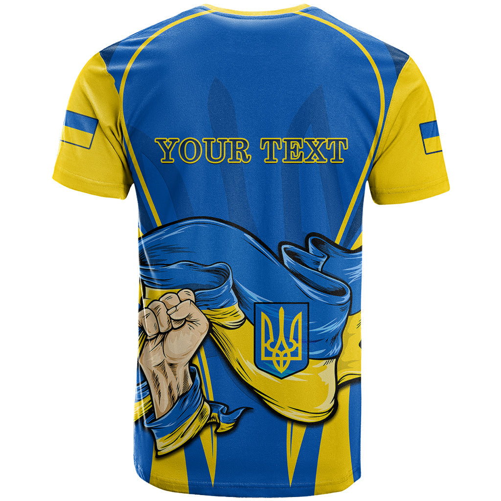Custom Ukraine T-Shirt Happy Ukrainian 32nd Independence Anniversary Graphic Tee