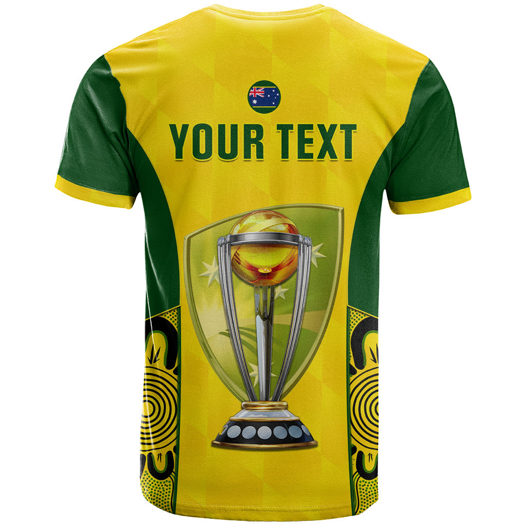 Custom Australia Cricket T-Shirt World Cup Go Champions Indigenous Graphic Tee
