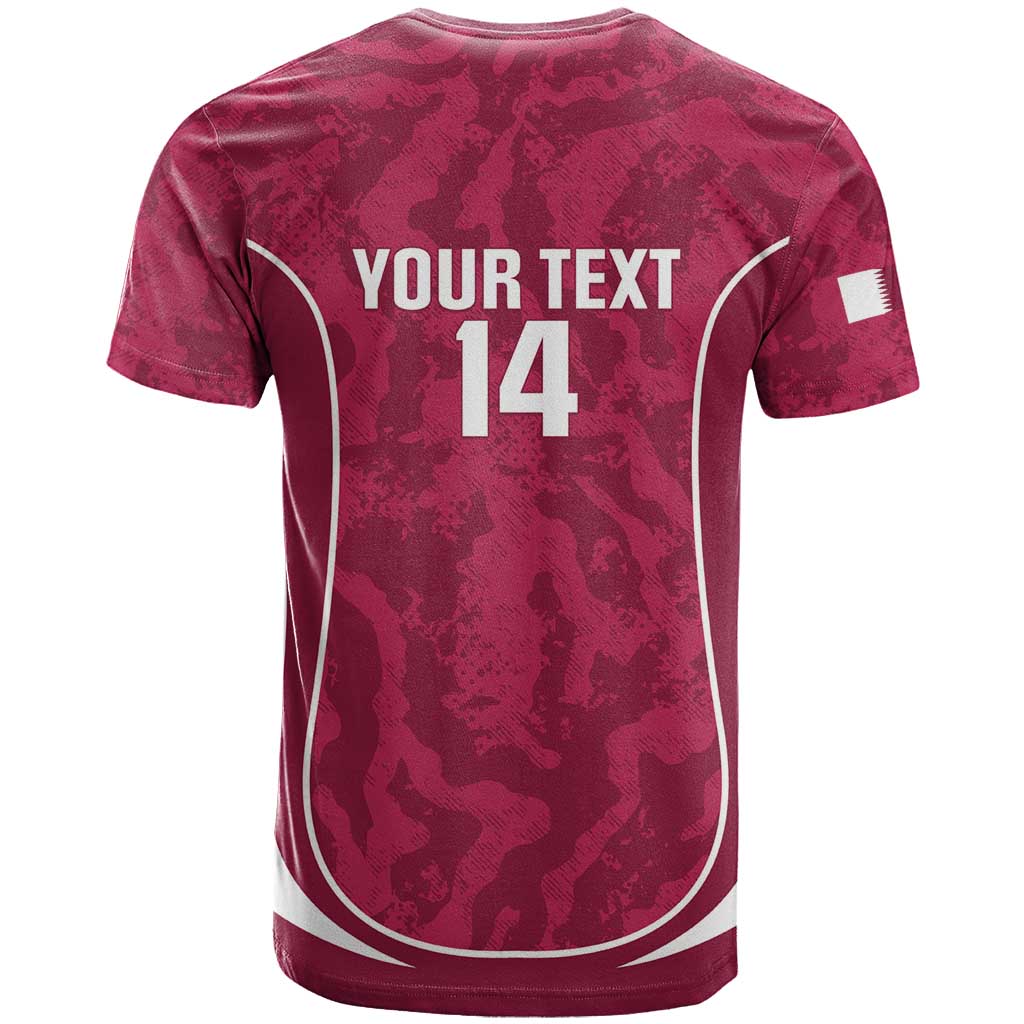 Custom Qatar Football T-Shirt 2026 Come On The Maroons Graphic Tee