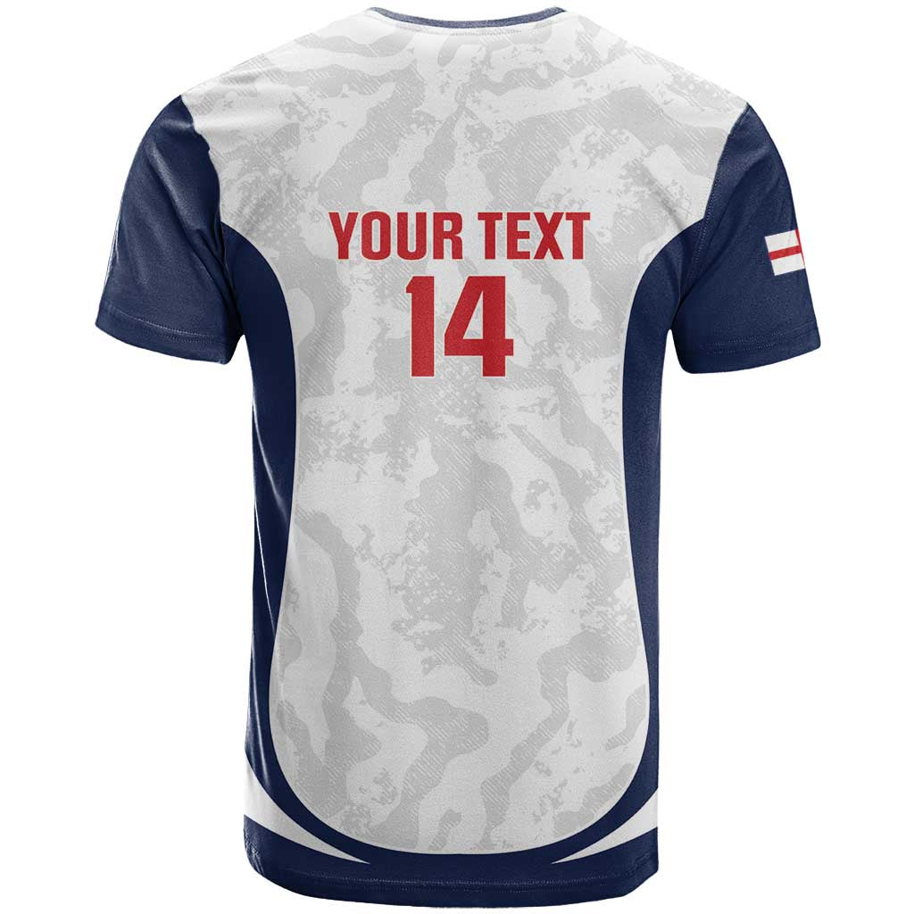 Custom England 2026 Football T-Shirt Go Three Lions Grunge Style Graphic Tee