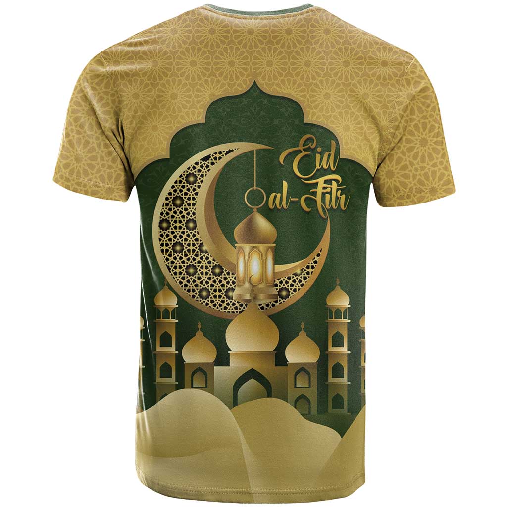 Eid al-Fitr T-Shirt Khair Mubarak Islamic Pattern Graphic Tee