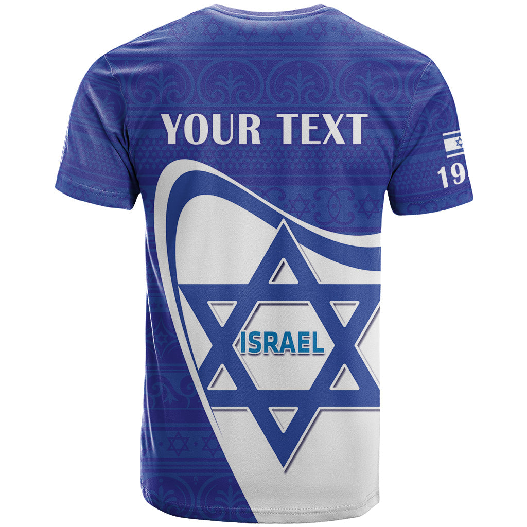 Personalised Israel Independence Day T-Shirt 2024 Yom Haatzmaut Graphic Tee