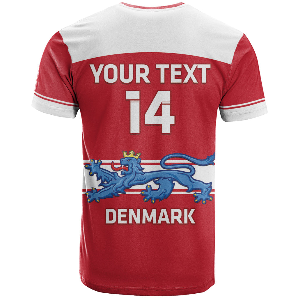 Custom Denmark Hockey T-Shirt Go Danish Lions Graphic Tee