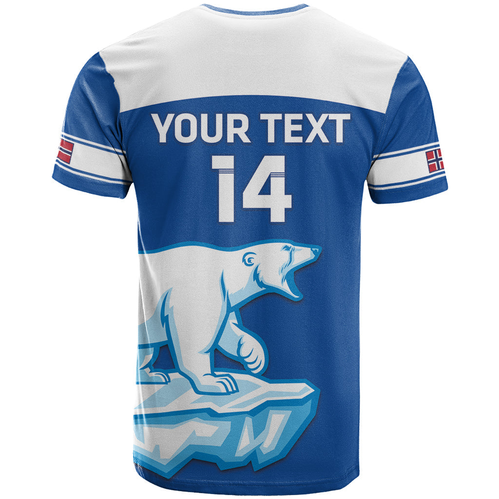 Custom Norway Hockey T-Shirt Go Norge Polar Graphic Tee