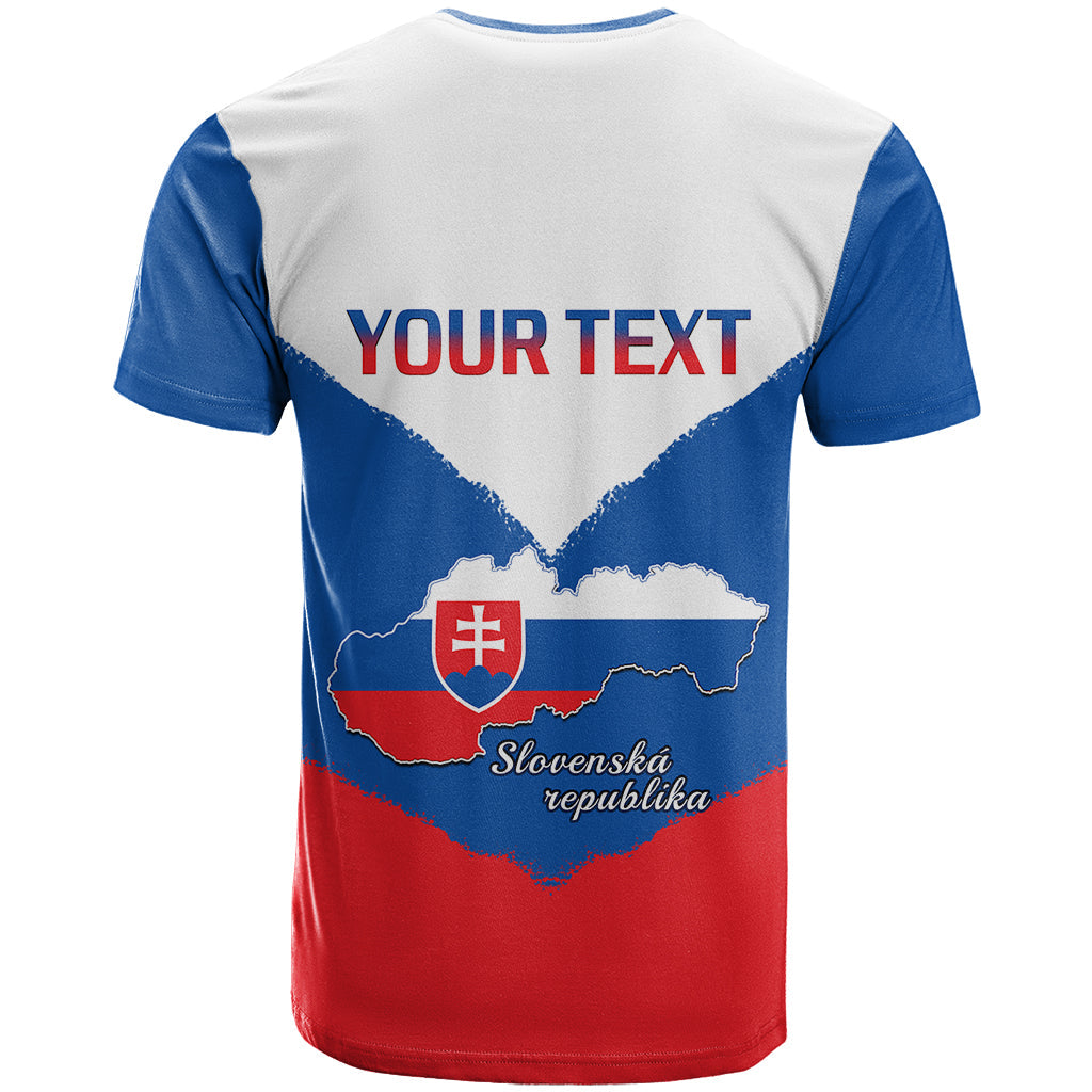 Personalised 17 July Slovakia Independence Day T-Shirt Proud To Be Slovensko Graphic Tee