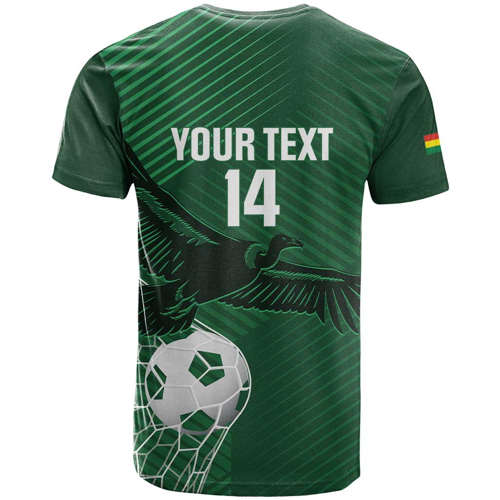 Custom Bolivia Football T-Shirt Vamos La Verde Graphic Tee