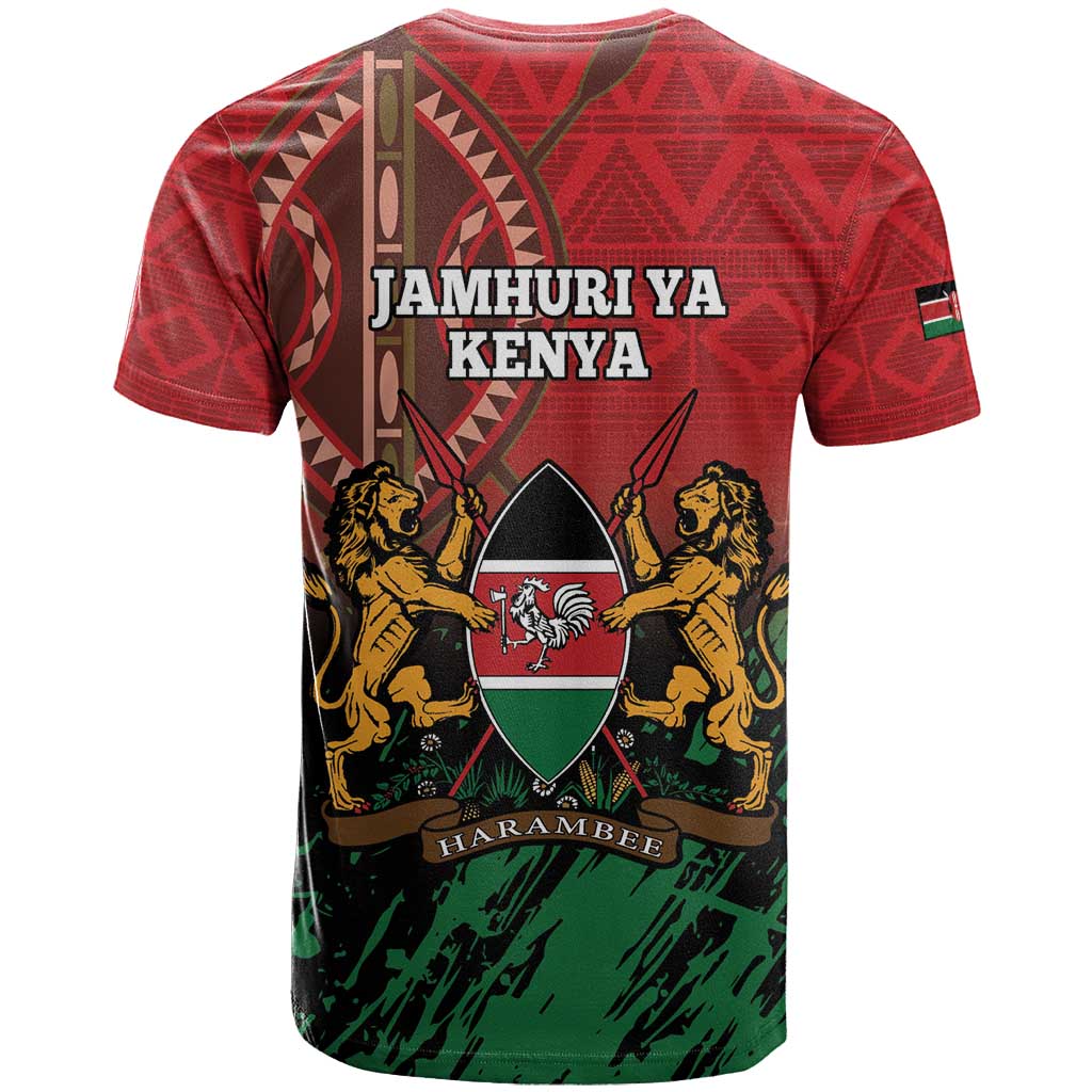 Kenya Independence Day T-Shirt Jamhuri ya Kenya 1963 - African Pattern Graphic Tee