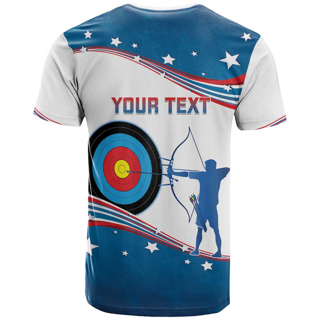 Personalized United States Archery T-Shirt USA Sport Curve Style Graphic Tee