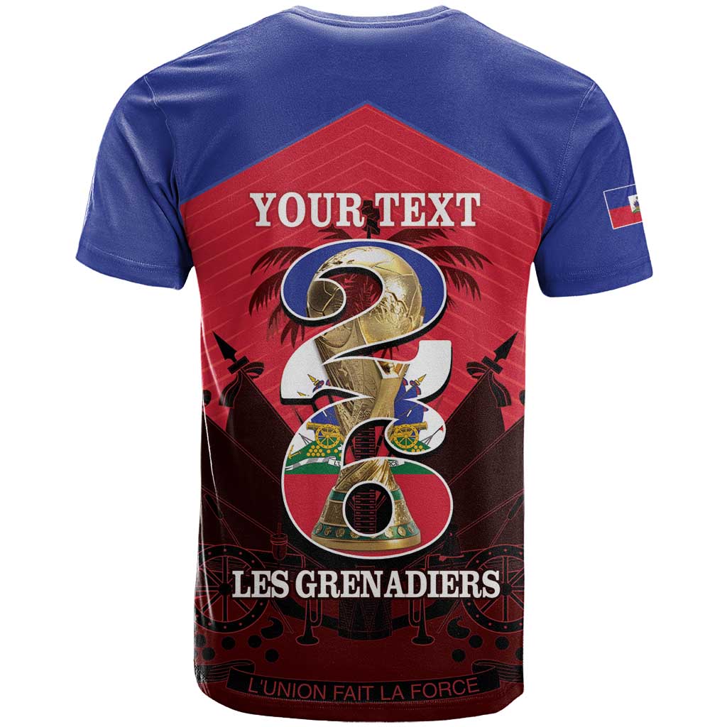 Personalized Les Grenadiers Haiti Football T-Shirt 2026 Nou Retounen Red Version Graphic Tee