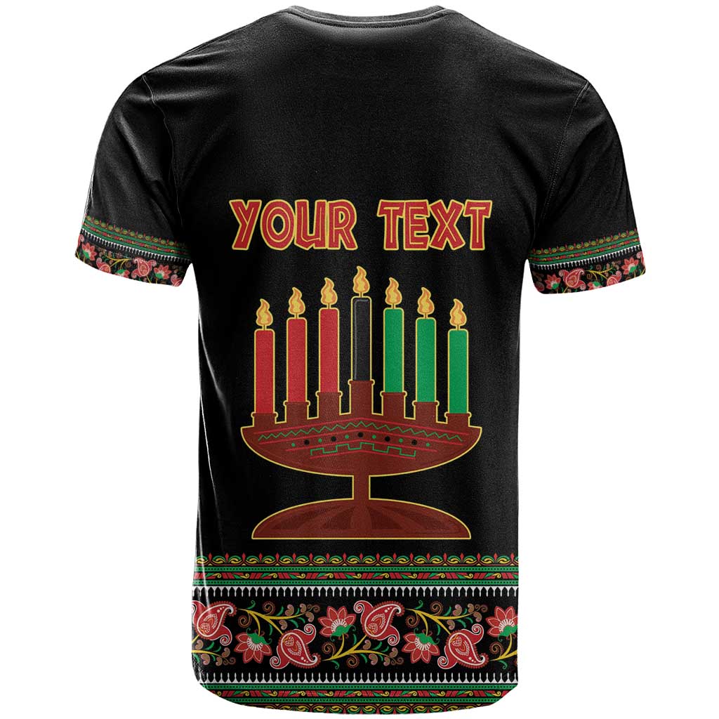 Personalized African-American Kwanzaa T-Shirt Dashiki Mix Paisley Pattern Graphic Tee