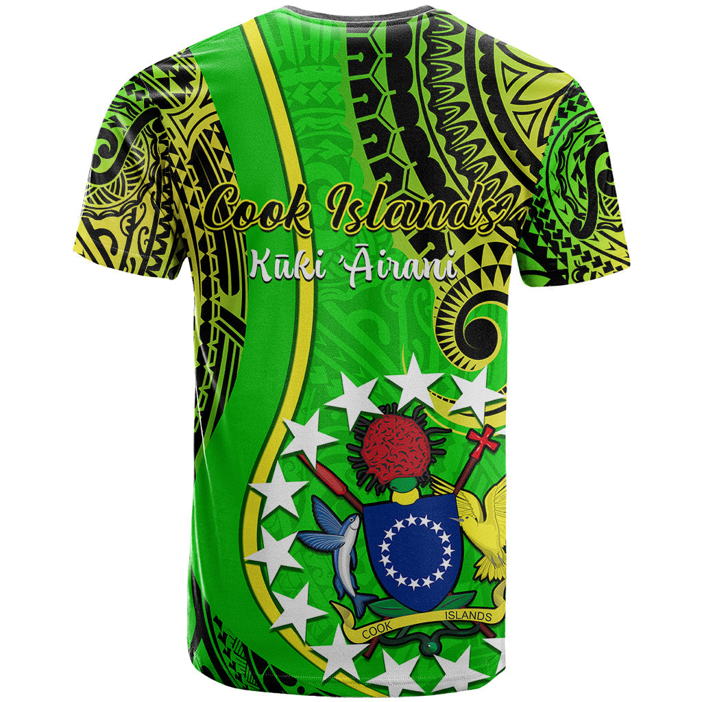 Polynesian Pride Cook Islands T-Shirt Kuki Airani Coat Of Arms Graphic Tee
