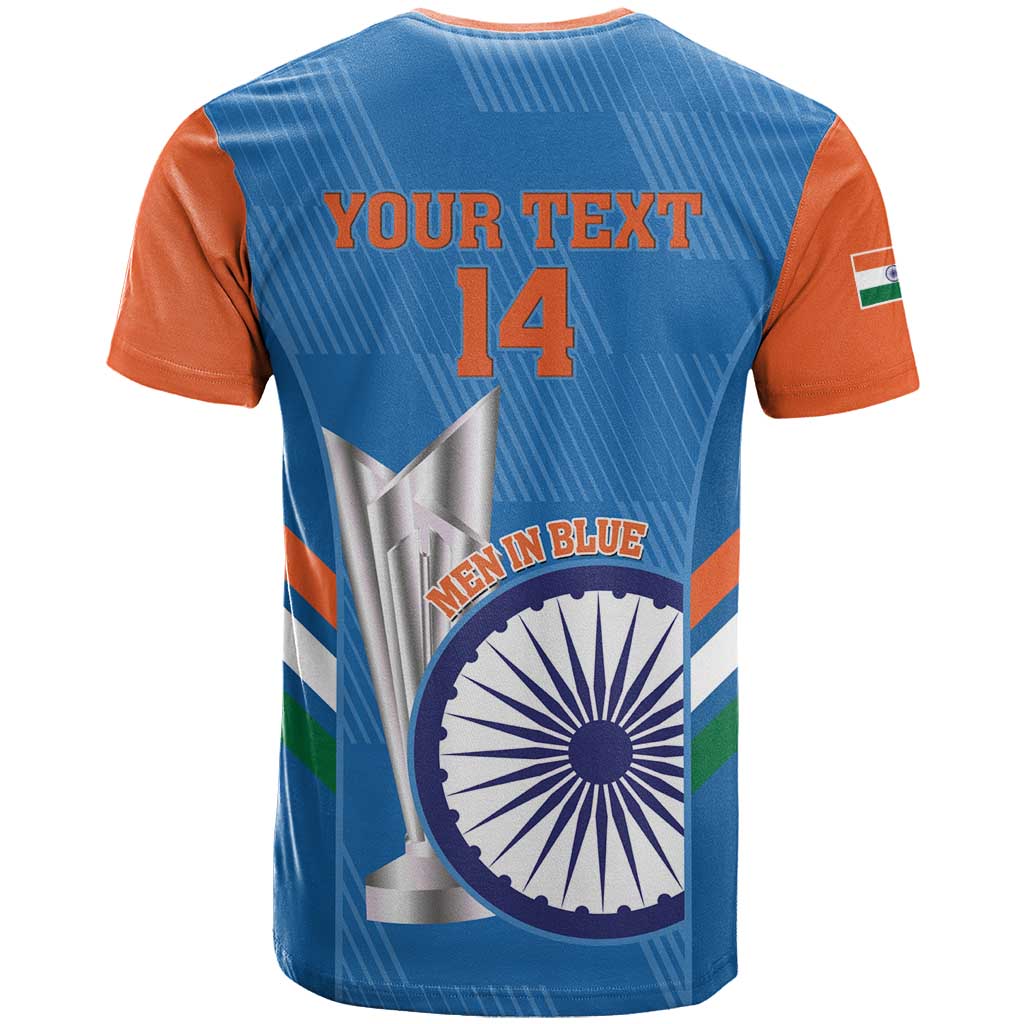 Custom India Cricket T-Shirt 2nd Champions World Cup Men In Blue Graphic Tee