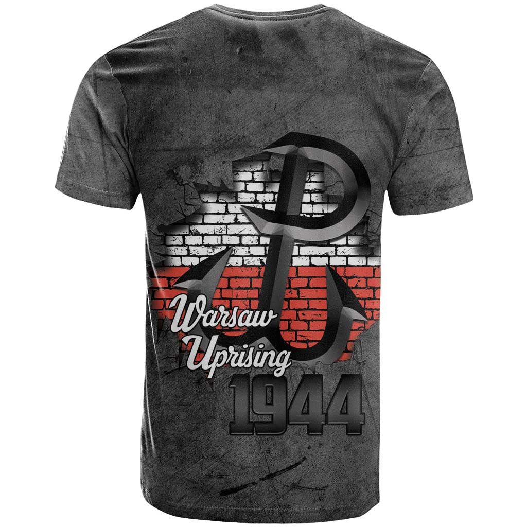 Warsaw Uprising 1944 Poland T-Shirt Polish Anchor Kotwica Graphic Tee