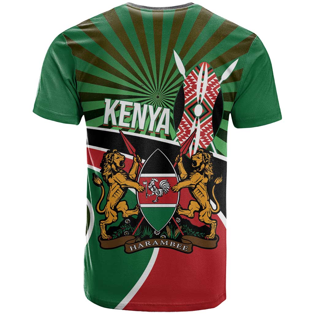 Athletics Kenya T-Shirt Maasai Shield Running Way Graphic Tee