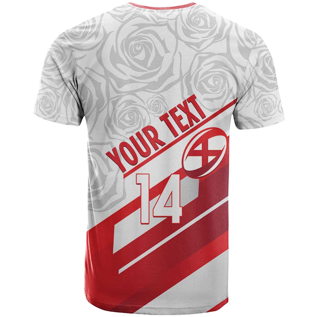 England Rugby Custom T-Shirt 2025 Come On Red Roses Graphic Tee