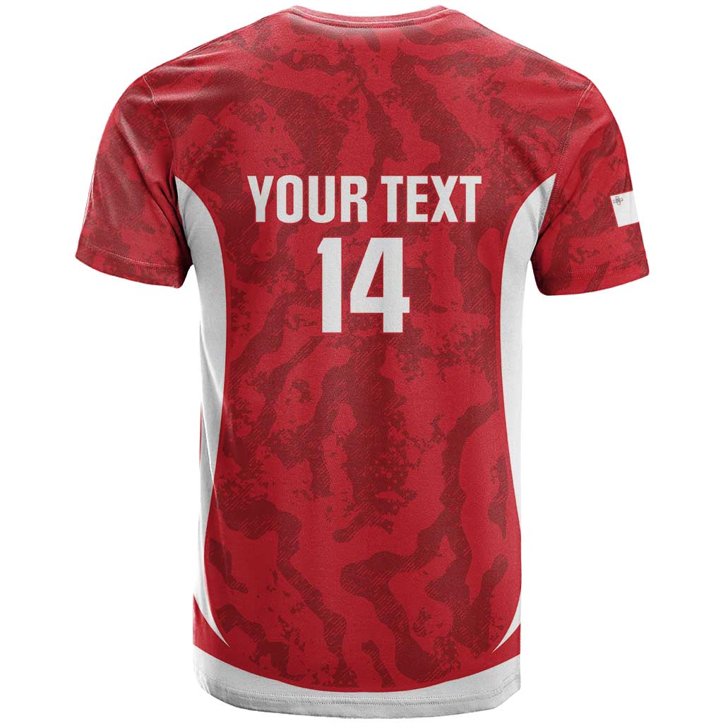 Malta Football Custom T-Shirt Come One Reds Graphic Tee
