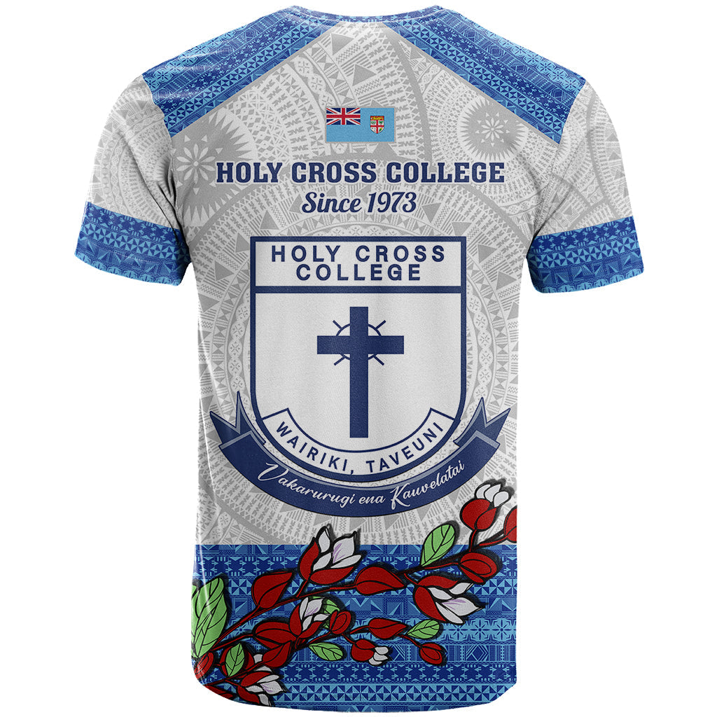 Fiji Holy Cross College T-Shirt Happy 50th Anniversary Fijian Tagimoucia Tapa Pattern Graphic Tee