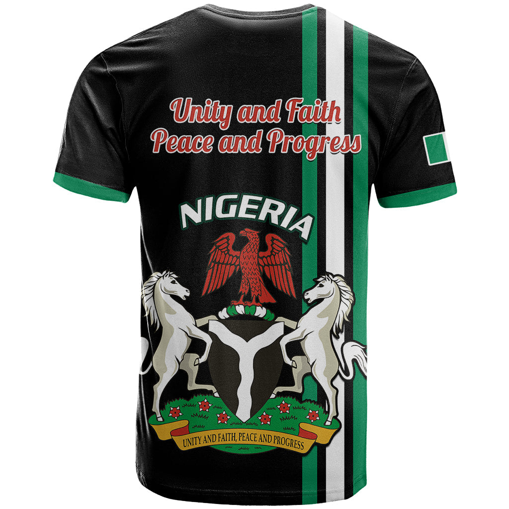 Nigeria T-Shirt Nigeria Coat Of Arms Simple Style Graphic Tee