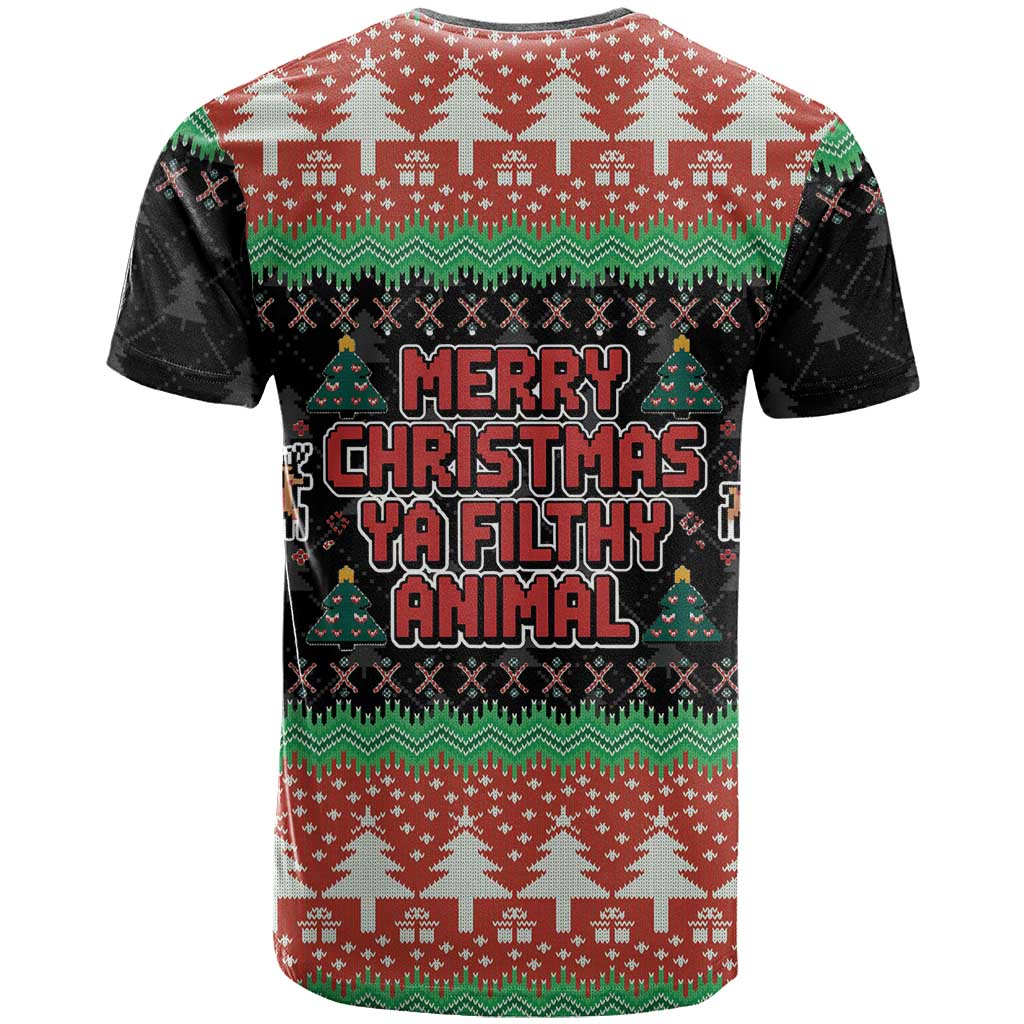 Merry Christmas Ya Filthy Animal T-Shirt Retro Christmas Humor Graphic Tee