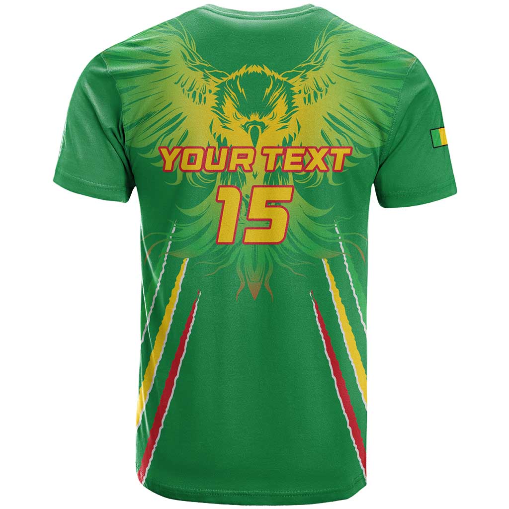 Custom Mali Football T-Shirt Go Les Aigles Green Color Graphic Tee
