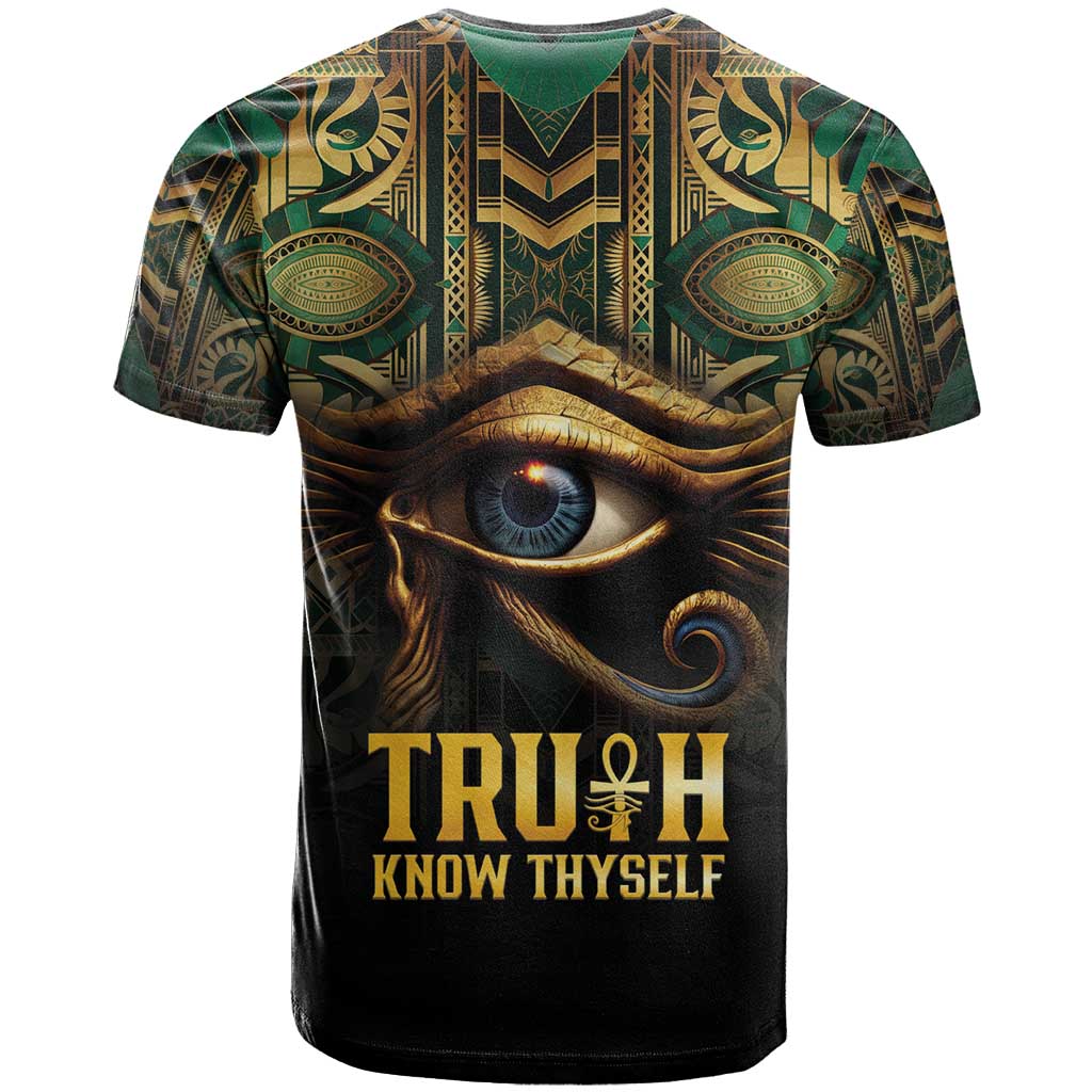 Egypt Eye of Horus T-Shirt Truth Know Thyself Graphic Tee