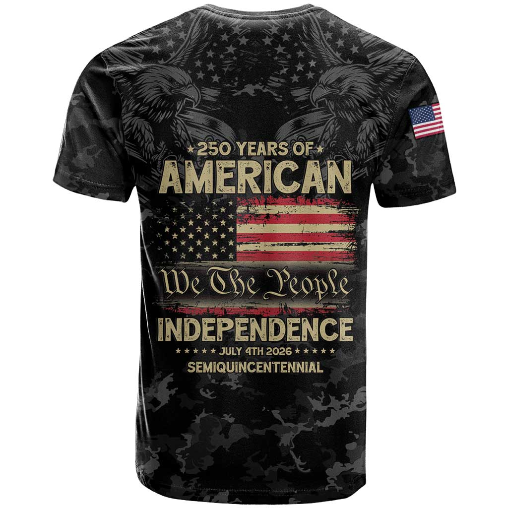 United States T-Shirt Semiquincentennial Anniversary - Camo Style Graphic Tee