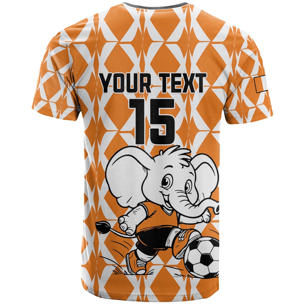 Custom Ivory Coast Football T-Shirt Go Champions Graphic Tee