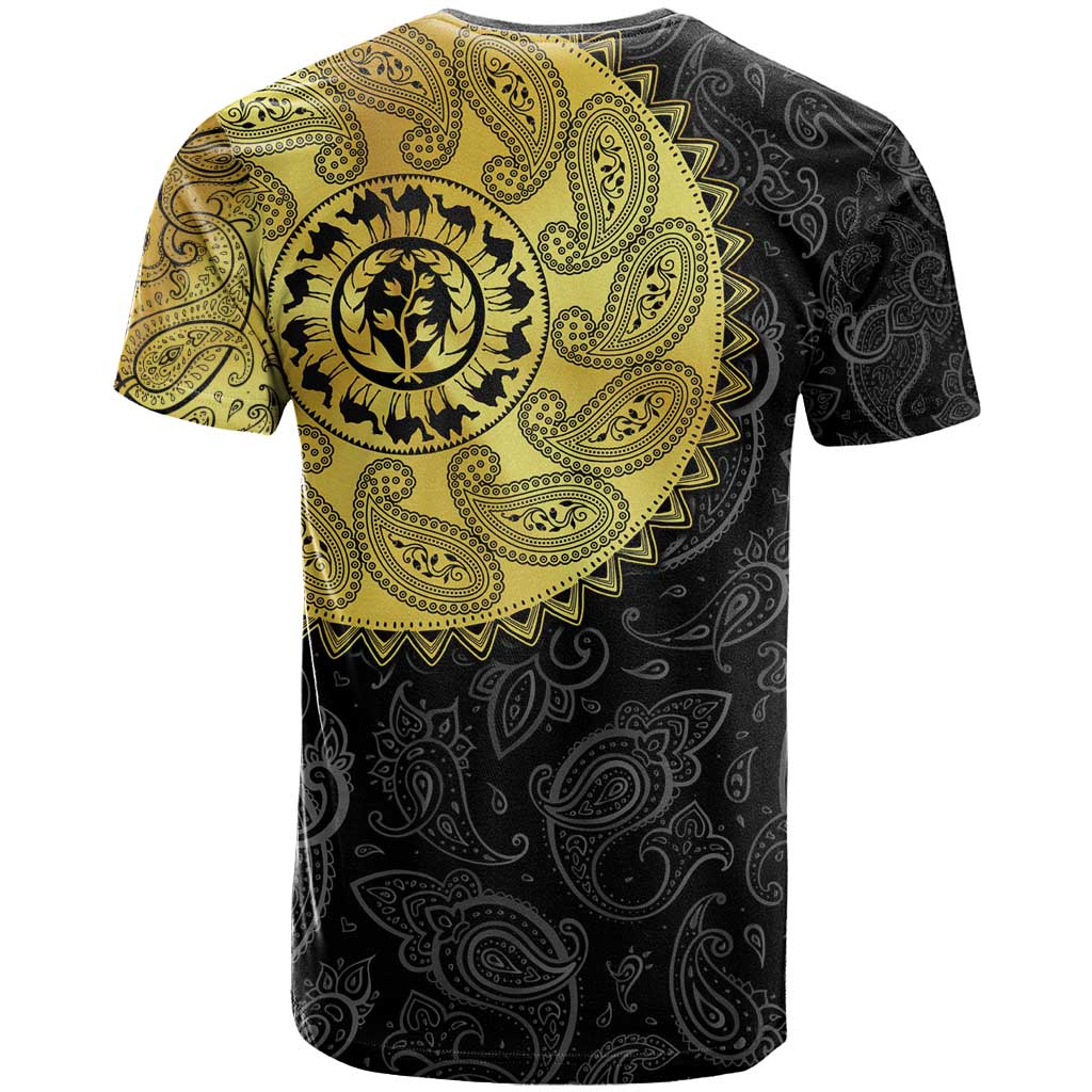 Eritrea T-Shirt African Tribal Mix Paisley Pattern Graphic Tee