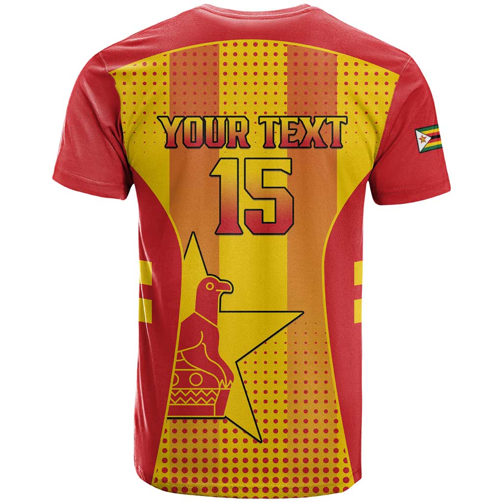 Custom Zimbabwe Cricket T-Shirt Go Champions Graphic Tee