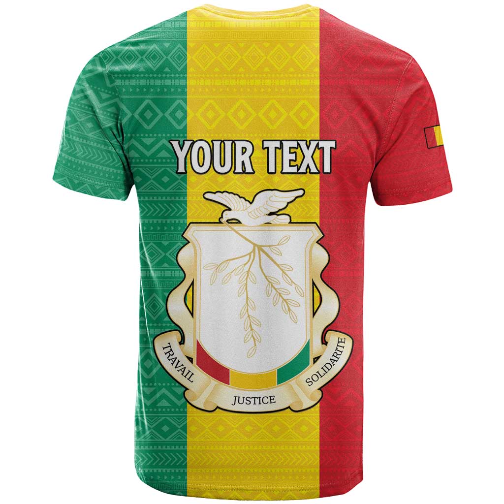 Personalised Guinea T-Shirt Coat Of Arms Flag Style Graphic Tee