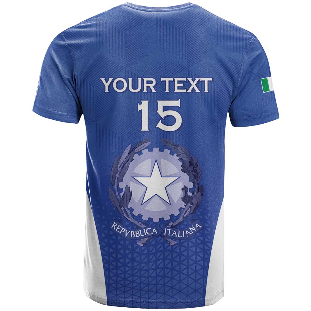 Italy Rugby Custom T-Shirt Go Gli Azzurri Graphic Tee