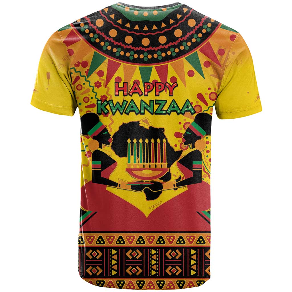 Kwanzaa Holiday T-Shirt African Pattern Graphic Tee