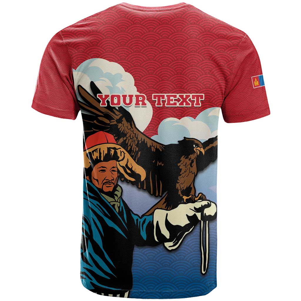 Personalised Mongolia T-Shirt Eagle Hunters Graphic Tee