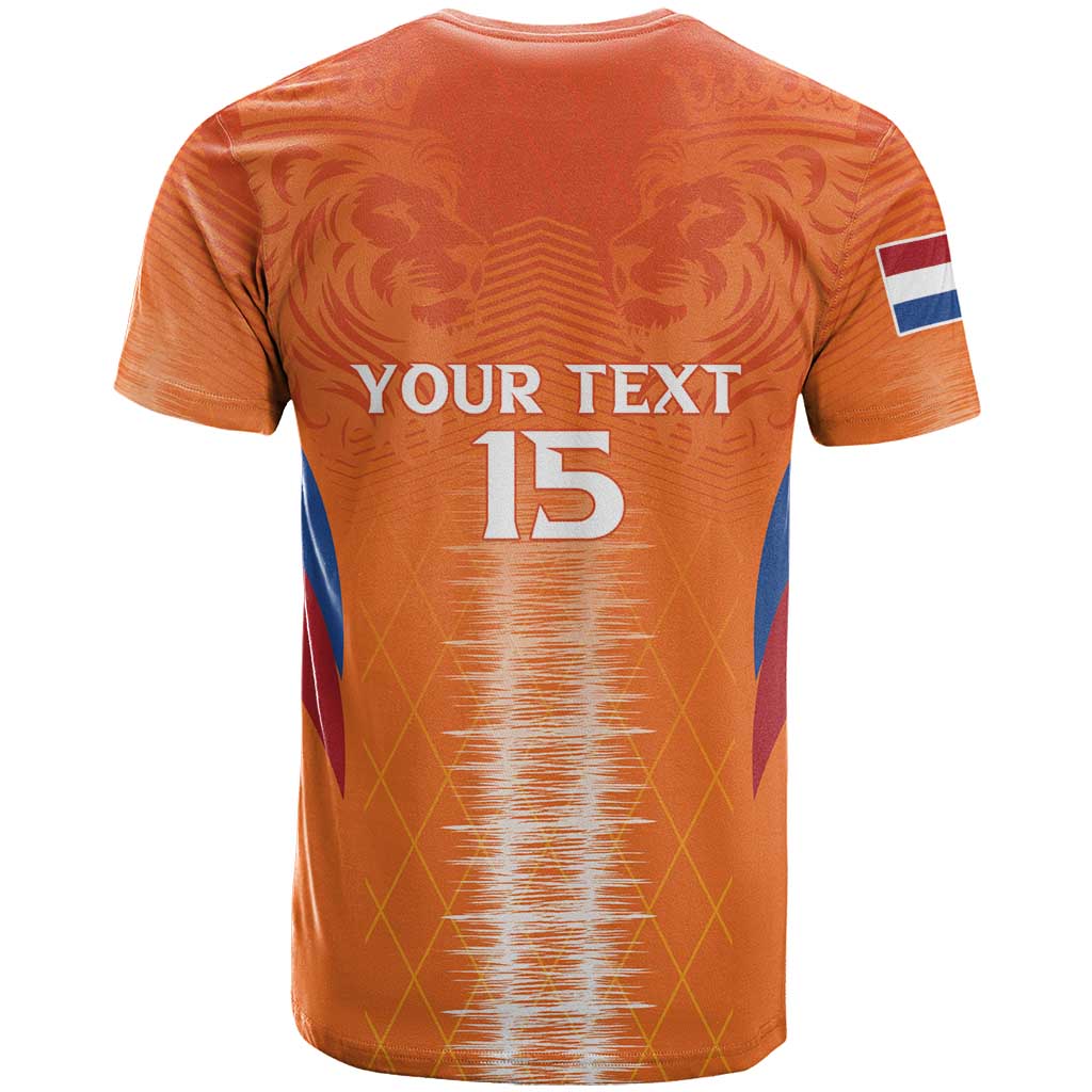 Custom Netherlands Football T-Shirt Go Champions Oranje Graphic Tee