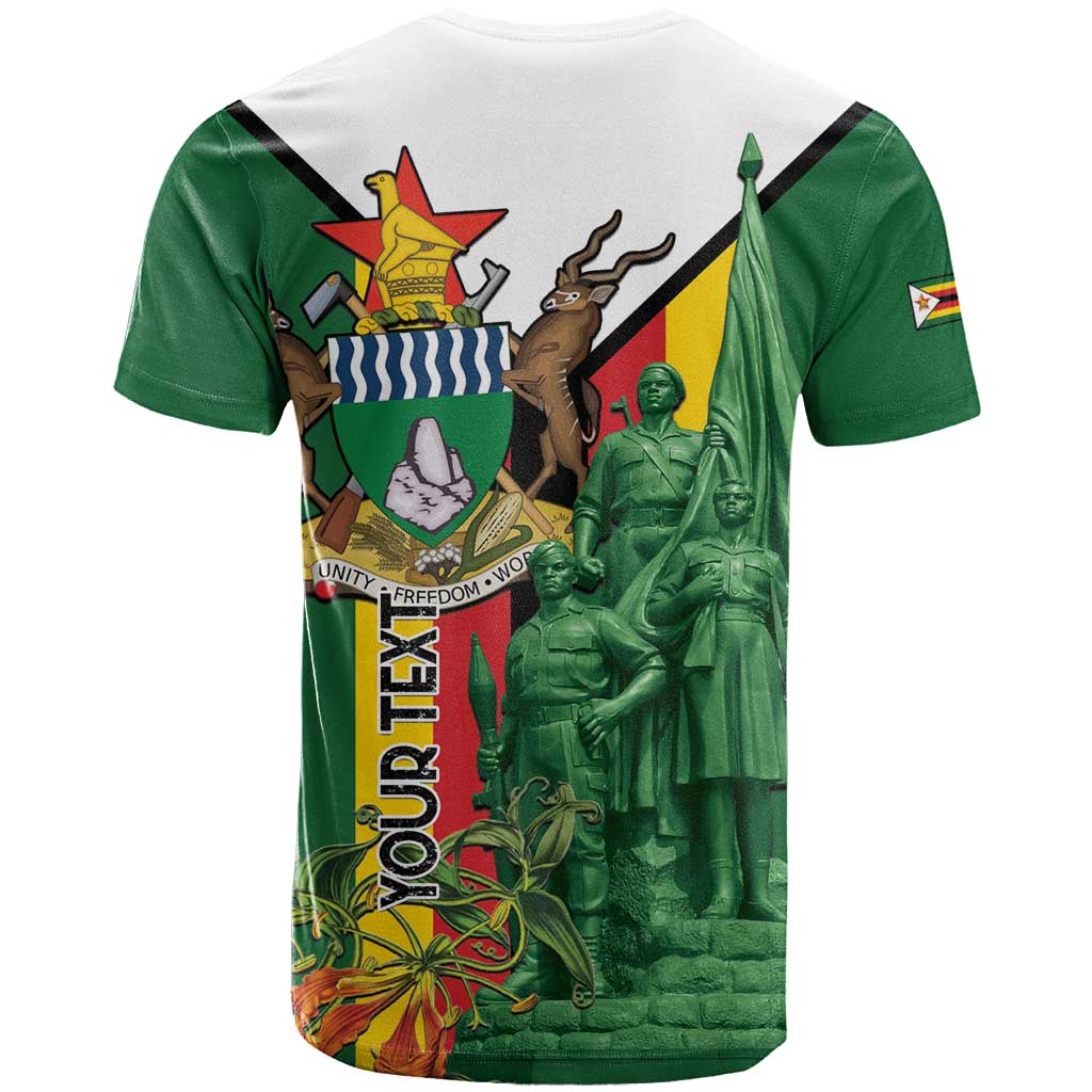 Personalized Zimbabwe Heroes' Day T-Shirt Liberation War Memorial Monument Graphic Tee
