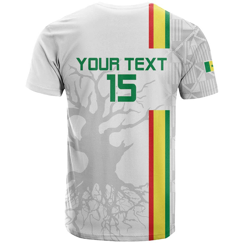 Custom Senegal Football T-Shirt Road To Champions Graphic Tee