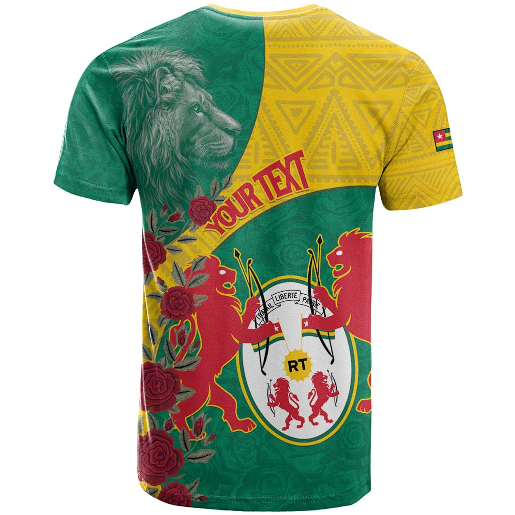Personalised Republique Togolaise T-Shirt Lion Coat Of Arms Graphic Tee