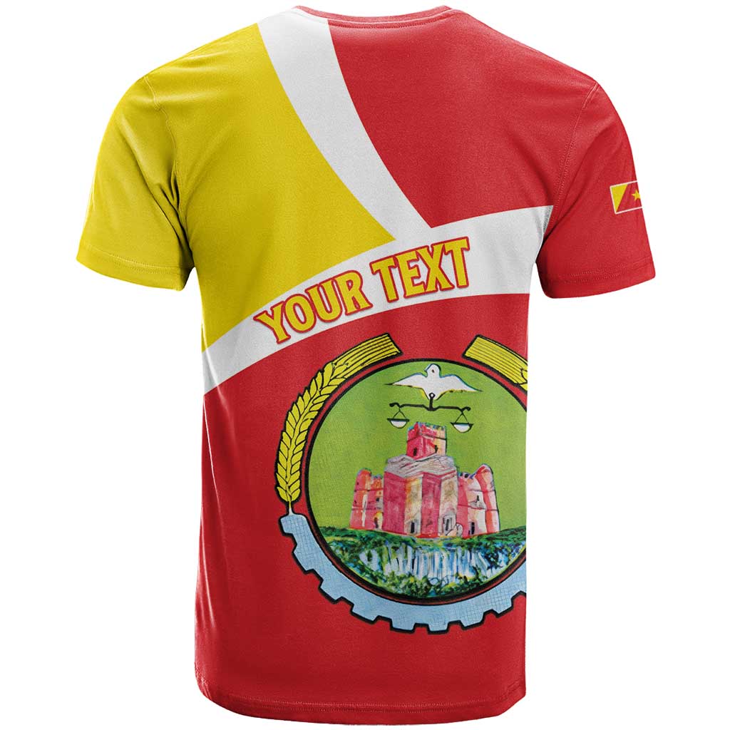 Personalized Ethiopia Amhara Region T-Shirt Coat Of Arms With Map Graphic Tee