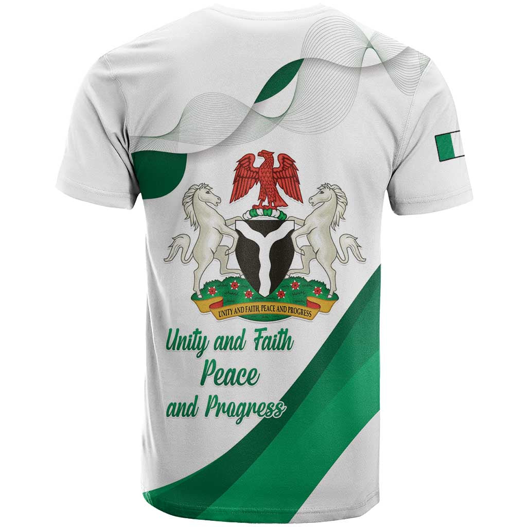 Personalized Nigeria Independence Day T-Shirt Unity and Faith Peace and Progress Graphic Tee