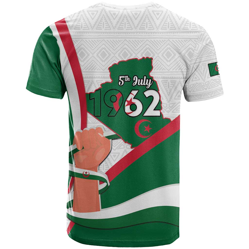 Happy Algeria Independence Day T-Shirt Maqam Echahid Coat Of Arms Graphic Tee