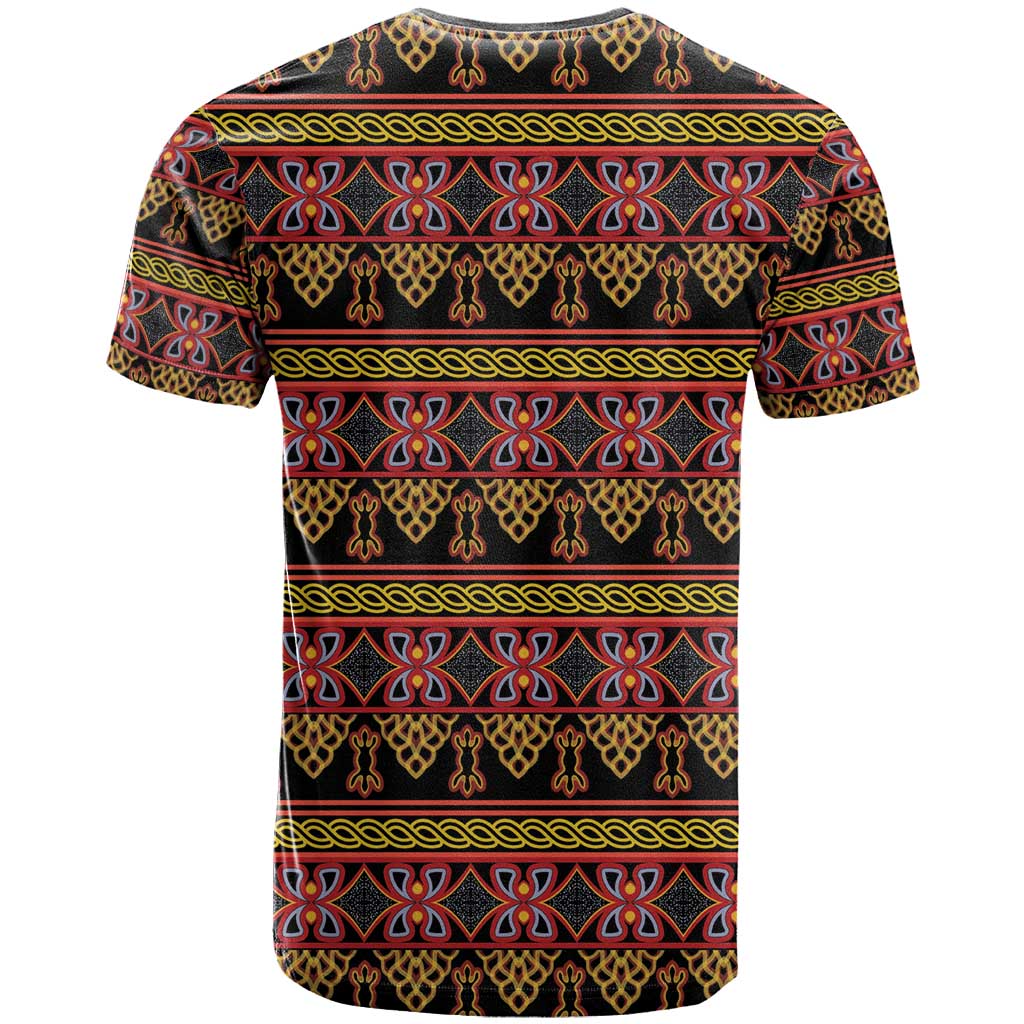 Cameroon Traditional Toghu Pattern T-Shirt Graphic Tee