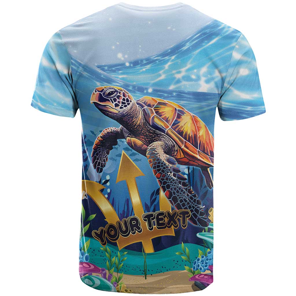 Personalised Barbados Sea Turtle T-Shirt Ocean Style Graphic Tee