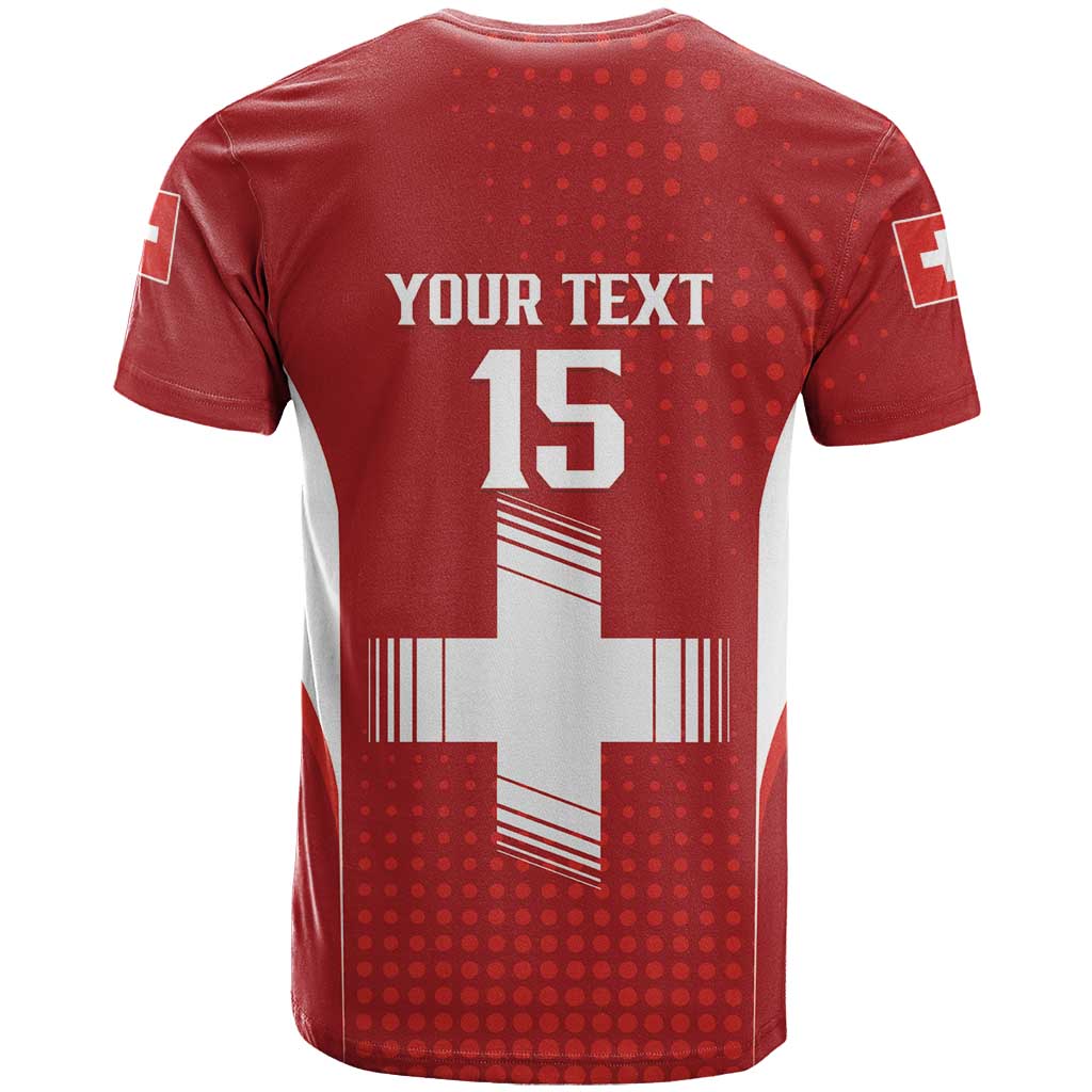 Custom Switzerland Football 2026 T-Shirt Hopp Schwiiz Graphic Tee