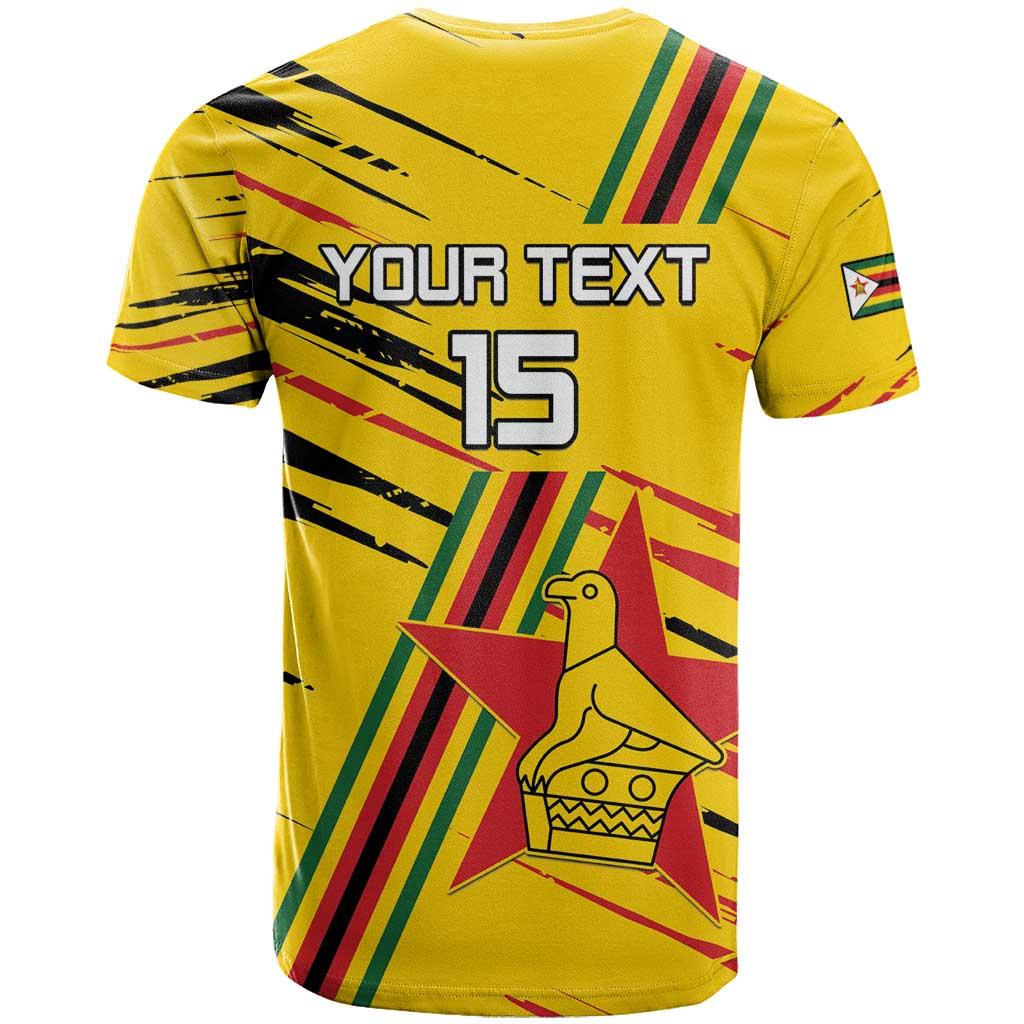 Custom Zimbabwe Football T-Shirt Go Warriors Graphic Tee