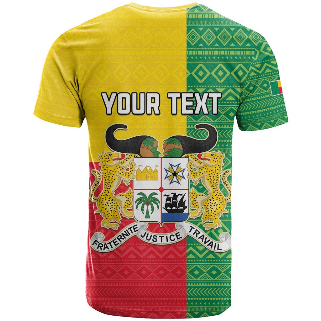 Personalised Benin T-Shirt Coat Of Arms Flag Style Graphic Tee