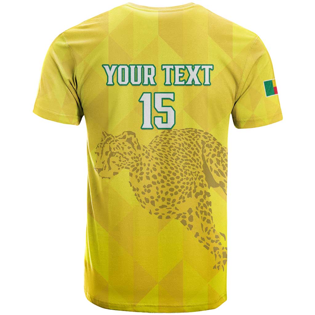 Custom Benin Football T-Shirt Go Cheetahs Graphic Tee