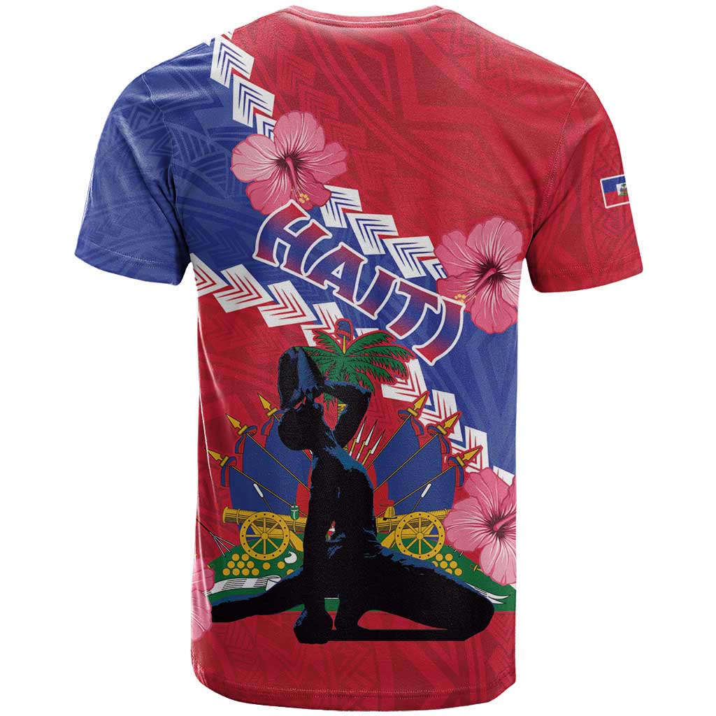 Haiti T-Shirt Neg Maron Polynesian Graphic Tee