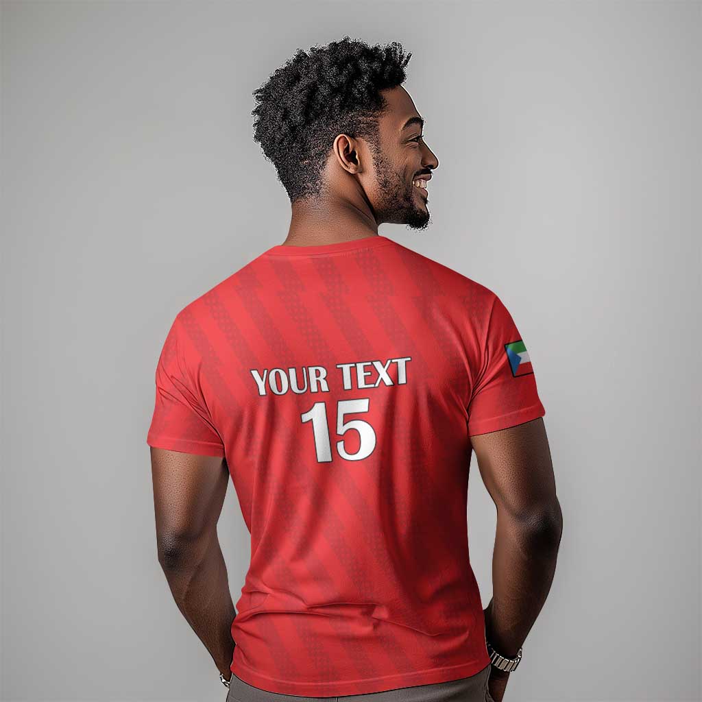 Custom Equatorial Guinea Football T-Shirt Go Nzalang Nacional Go Graphic Tee